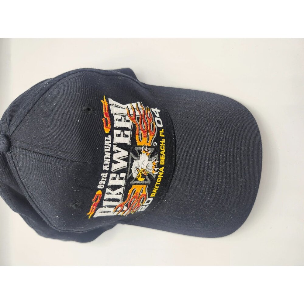 2004 Bike Week Daytona Beach Hat Eagle Flames Capsmith